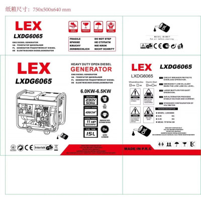 Дизельный генератор LEX LXDG6065