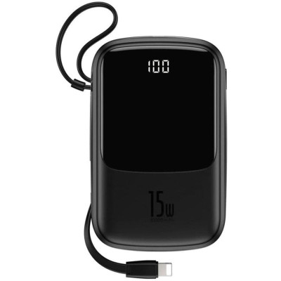 Внешний аккумулятор (павербанк) Baseus Power Bank 20000mAh з USB-C Cable Q Pow Display 22.5W Black (PPQD-I01)