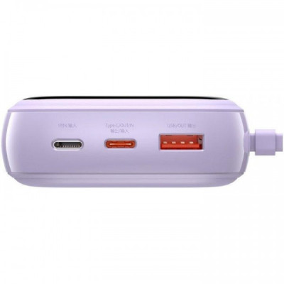 Внешний аккумулятор (павербанк) Baseus Power Bank 20000mAh з USB-C Cable Q Pow Display 22.5W White (PPQD-I02)