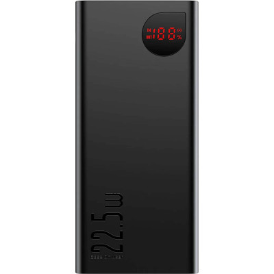 Baseus Adaman Metal Digital Display Quick Charge Power Bank 40000mAh 22.5W Black (PPAD020001)