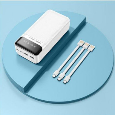 REMAX Lesu Series 2A Cabled Power Bank 30000mAh White (RPP-103)