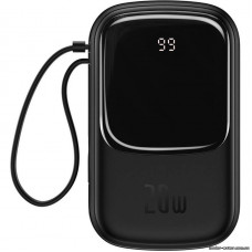 Внешний аккумулятор (павербанк) Baseus Qpow Digital Display Quick Charging Power Bank 20W 20000mAh Black (PPQD-H01)