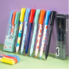 Ручки Xiaomi Jumbo Large Capacity Colorful Gel Pen Black Ink 3pcs 