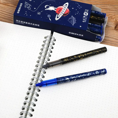 Ручки Xiaomi Lampo Happy Planet Straight Liquid Pen 12pcs