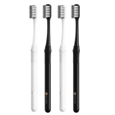 Набор зубных щеток Dr. Bei Pasteur Toothbrush Bamboo Clean Edition 4 шт