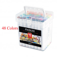 Набор Фломастеров Xiaomi Guangbo Storage Compartment Marker Pen 48 Colors