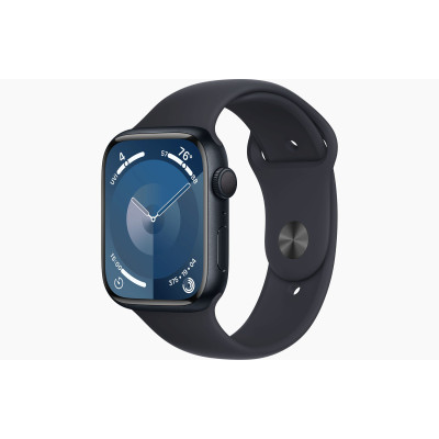 Apple Watch Series 9 GPS 45mm Midnight Aluminum Case w. Midnight S. Band - M/L (MR9A3)