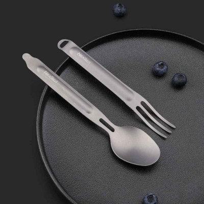 Набор Ложка-Вилка Xiaomi NexTool Outdoor Spoon Fork Grey (3032290)