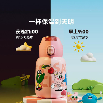 Детский термос/Бутылка для воды Xiaomi JEKO Children's Insulated Cup 560ml Take Me On An Adventure (199901630)