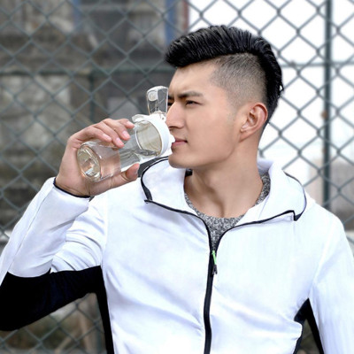 Бутылка для воды Xiaomi Quange Full sports cup black Pc Material 480ml (6972229764961)