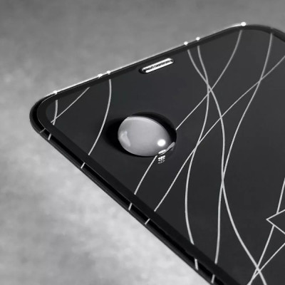 Защитное стекло WAVE Premium iPhone 15 (black)