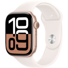 Apple Watch Series 10 GPS 42mm Rose Gold Alu. Case w. Light Blush Sport Band - M/L (MWWJ3)