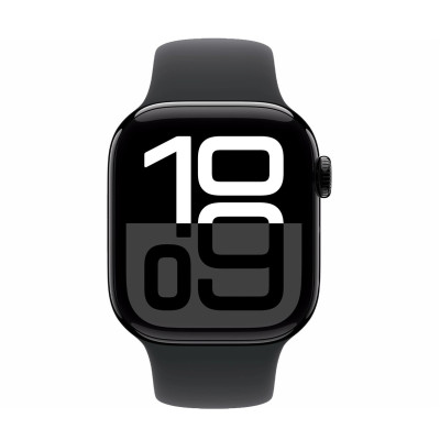 Apple Watch Series 10 GPS 42mm Jet Black Alu. Case w. Black Sport Band - M/L (MWWF3)