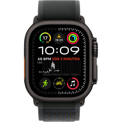 Apple Watch Ultra 2 GPS + Cellular 49mm Black Titan. Case w. Black Trail Loop - M/L (MX4V3)