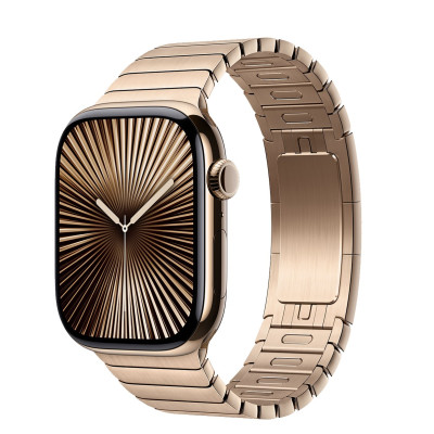 Apple Watch Series 10 GPS + Cellular 46mm Gold Titanium Case w. Gold Link Bracelet (MX183+MXMH3)