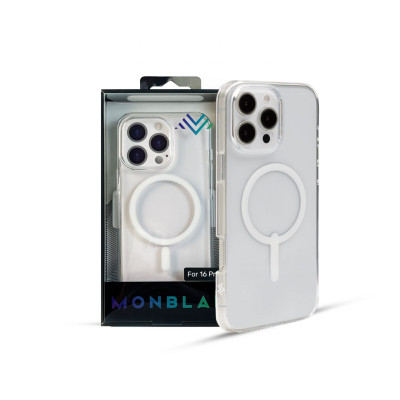 Чохол Monblan для iPhone 16 Pro [MMC16P] Magnetic Crystal Series (Transparent)