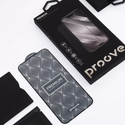 Защитное стекло Proove Premium iPhone 16 Pro Max (black)