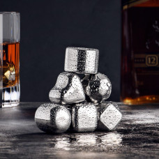 Охлаждающие камни для напитков Xiaomi Youpin Circle Joy stainless steel square ice cubes (6952868313621)