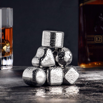 Охлаждающие камни для напитков Xiaomi Youpin Circle Joy stainless steel square ice cubes (6952868313621)