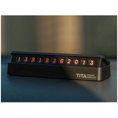 Парковочная Карта Xiaomi Youpin TITA Code Metal Temporary Parking Plate Classic (6975339540043)