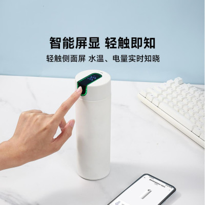 Умный Термос Xiaomi Youpin Qujia Pure Titanium Smart Thermos Cup Grey 450Ml (3295137)