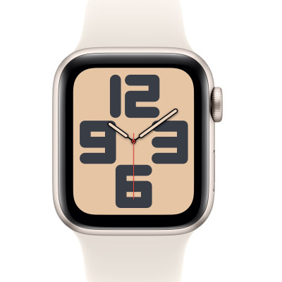 Apple Watch SE 2 GPS 40mm Starlight Aluminium Case w. Starlight Sport Band - S/M (MXEF3)