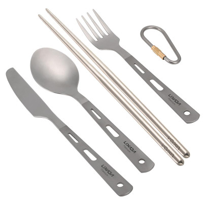 Набор Столовых Приборов Xiaomi Youpin NieQu Pure Titanium Tourist 4 pcs Set (3282869)