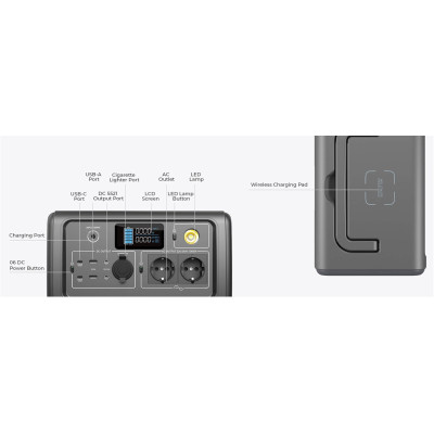 BLUETTI PowerOak EB70 Portable Power Station 1000W 716Wh (PB930692)