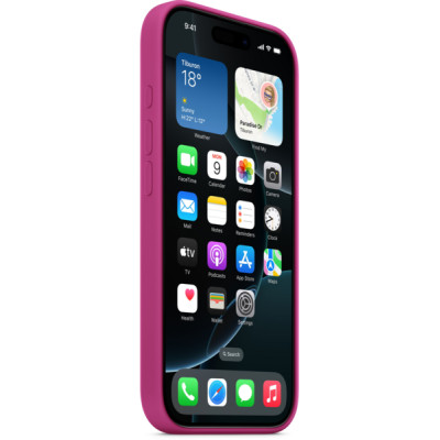 Apple iPhone 16 Pro Max Silicone Case with MagSafe - Fuchsia (MYYX3) Copy