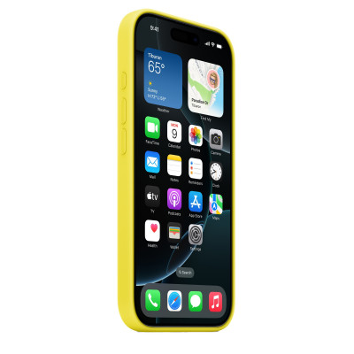 Apple iPhone 16 Pro Silicone Case with MagSafe - Star Fruit (MYYQ3) Copy