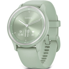 Garmin Vivomove Sport Cool Mint Case and S. Band w. Silver Accents (010-02566-03)