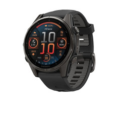 Garmin Fenix 8 43mm AMOLED Sapphire Carbon Gray DLC Tit. w. Black/Pebble Gray S. Band (010-02903-20/21/28)