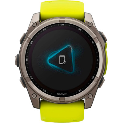 Garmin Fenix 8 51mm Solar Sapphire Titanium w. Amp Yellow/Graphite Silicone Band (010-02907-20/21)