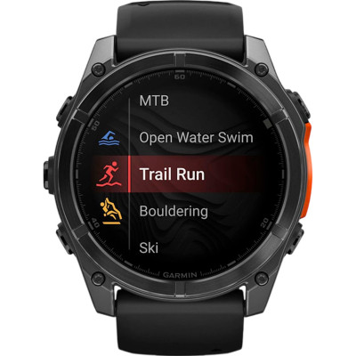 Garmin Fenix 8 51mm AMOLED Slate Gray with Black Silicone Band (010-02905-00)
