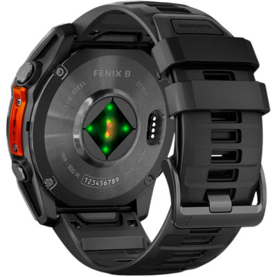 Garmin Fenix 8 51mm AMOLED Slate Gray with Black Silicone Band (010-02905-00)