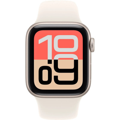 Apple Watch SE 3 GPS 40mm Starlight Alu. Case w. Starlight S. Band - M/L (MEH54)