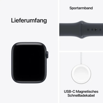 Apple Watch SE 3 GPS 40mm Midnight Alu. Case w. Midnight S. Band - S/M (MEH94)
