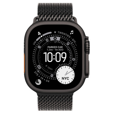 Apple Watch Ultra 3 GPS + Cellular 49mm Black Tit. Case w. Black Tit. Milanese Loop - Small (MF1N4)
