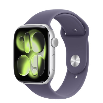 Apple Watch Series 11 GPS 42mm Silver Alu. Case w. Purple Fog S. Band - M/L (MEU74)