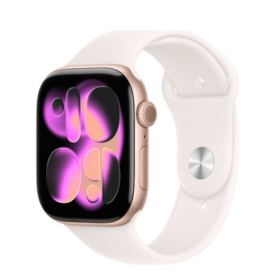Apple Watch Series 11 GPS 42mm Rose Gold Alu. Case w. Light Blush S. Band - M/L (MEU44)
