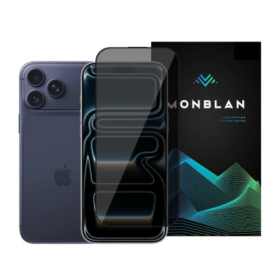 Захисне скло Monblan для iPhone 17 Pro 2.5D Anti Peep 0.26mm [Dust-Proof] (Black)