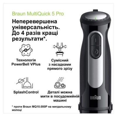 Погружной блендер Braun MultiQuick 5 Pro MQ 55755 MBK
