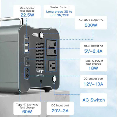 Зарядная станция WST P500s1 500W