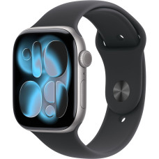 Apple Watch Series 11 GPS 42mm Space Grey Alu. Case w. Black S. Band - S/M (MEQW4)