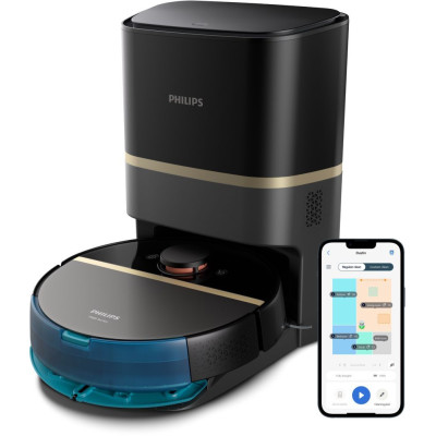 Робот-пилосос з вологим прибиранням Philips HomeRun 7000 Series Aqua XU7100/01