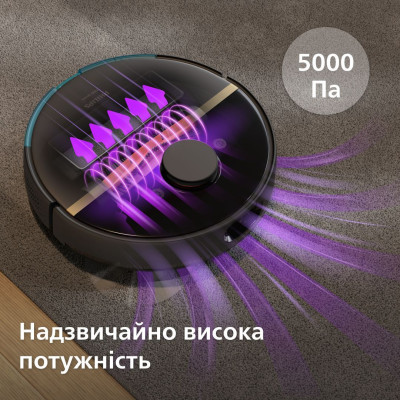 Робот-пилосос з вологим прибиранням Philips HomeRun 7000 Series Aqua XU7100/01