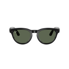 Ray-Ban Meta Headliner Gen2 HighBridge Fit Shiny Black/Clear-Graphite Green Transitions RW4013 601/1M 50-23