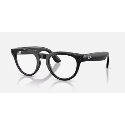 Ray-Ban Meta Headliner Gen2 HighBridge Fit Shiny Black/Clear-Graphite Green Transitions RW4013 601/1M 50-23 Ray-Ban Meta Headliner Gen2 HighBridge Fit Shiny Black/Clear-Graphite Green Transitions RW4013 601/1M 50-23